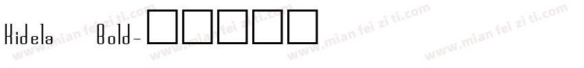 Kidela Bold字体转换